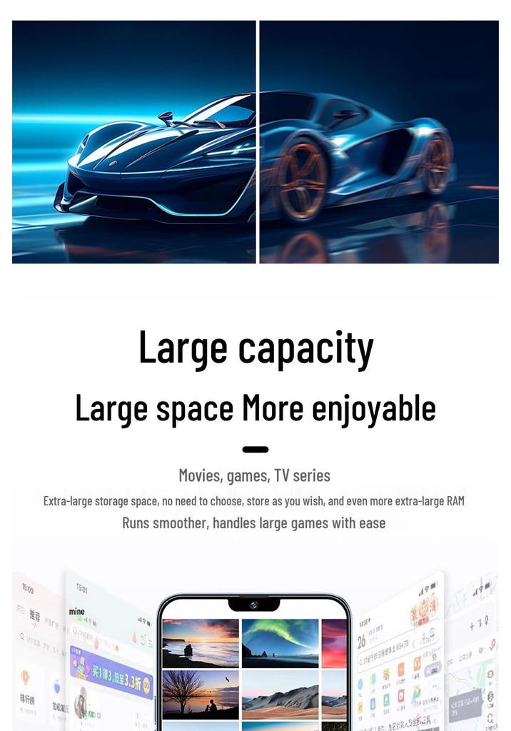 Brand New M70 Smartphone 5G Full Screen (Douyin/Kuaishou Compatible)