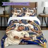 3pcs Duvet Cover Set (1*Duvet Cover + 2*Pillowcase, Without Core), Kylian Mbappe Print Bedding Set, Bedroom Decor, All‑Season, Birthday Gift