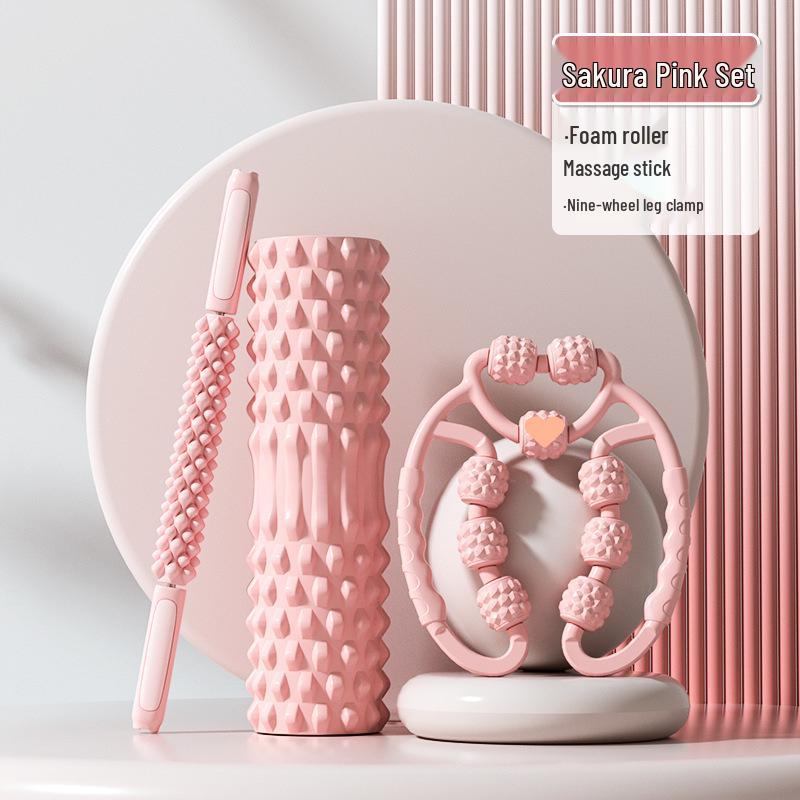 Professional Foam Roller for Muscle Relaxation and Leg Slimming - Wolf Tooth Massage Roller for Yoga and Fitness