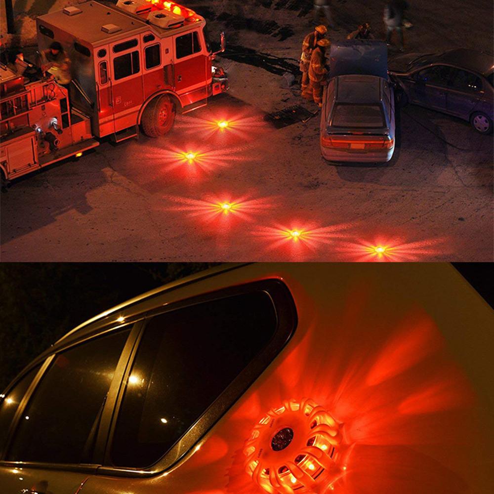 1pc 3pcs Magnetic LED Strobe Warning Light Emergency Road Rescue Safety Flashing Lights Car Roadside Beacon Lamp Flare