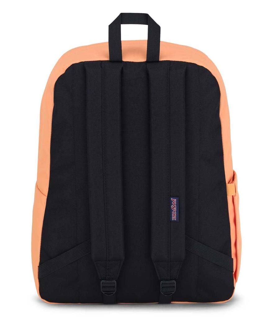 JanSport Superbreak Plus Backpack for and with water bottle Apricot One Superbreak Backpack durable and lightweight premium backpack - work, travel,