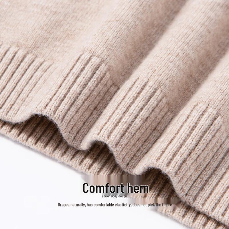 Hodo Men's Heavyweight 100% Wool Half-Zip Pullover Sweater