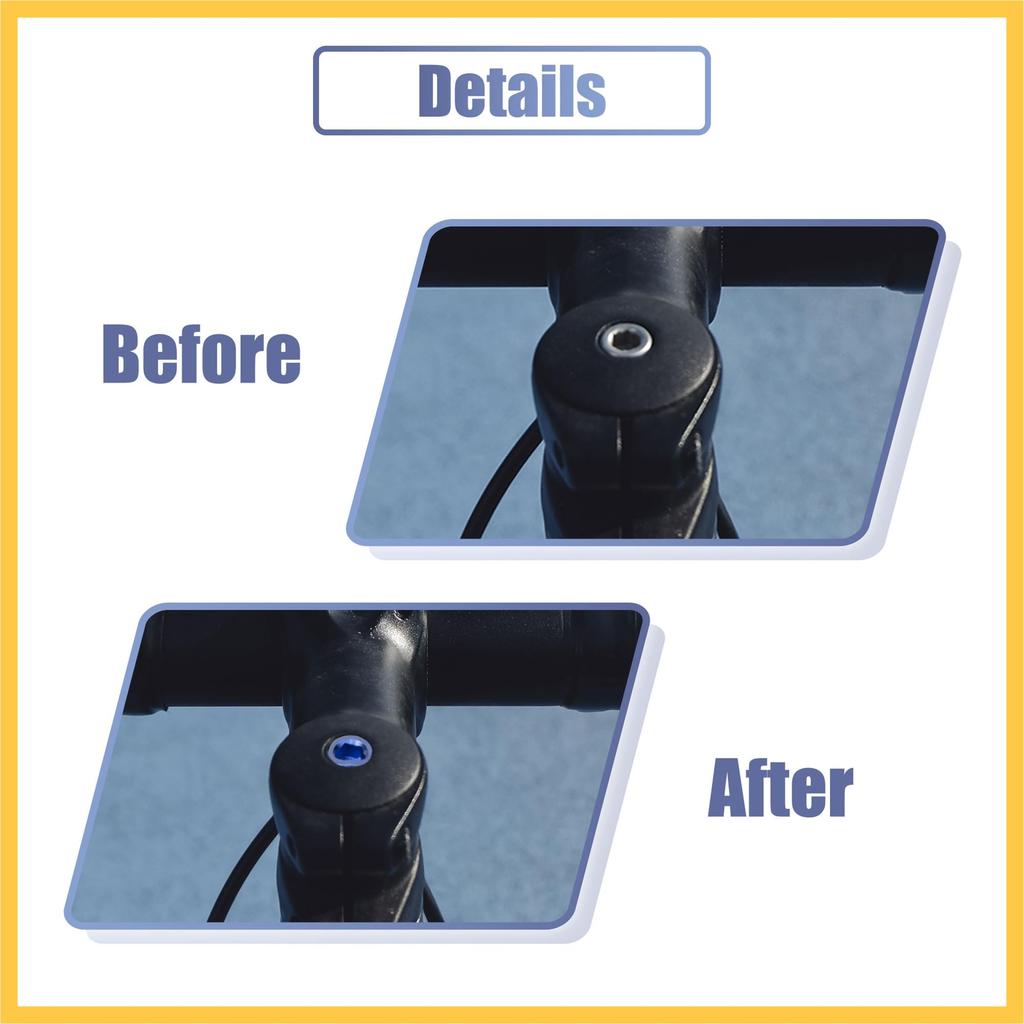 BULLSPANN Blue Universal M6x40 Bicycle Bolt Bike Headset Stem Bolt Bike Accessories Bicycle Replacement