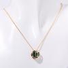 Twelve Zodiac Constellation Necklace - Double-sided Pendant Necklace with Zirconium Drop Pendant and Hollow Chain Around The Collarbone.