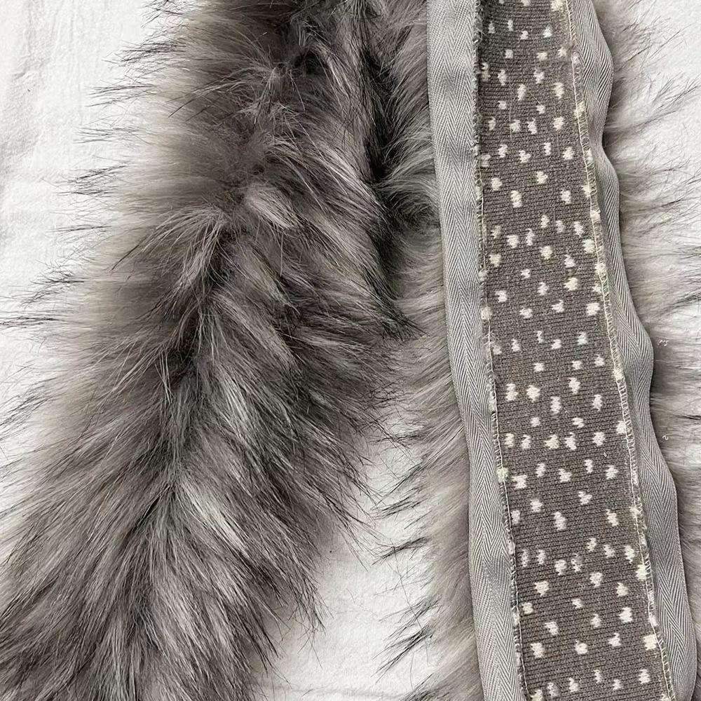 1M Big Fur Collar DIY Hat Brim Plush Strip New Fluffy Trim