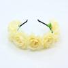 Floral Garland Romantic Wreaths Bride Garland Head Hoop Fashion Bohemian Bridal Flower Hair Accessories Children Headbands Gifts