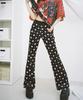 Keulleosseutyudio Star Velvet Bootcut Pants - Black