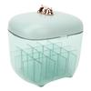 Lipstick Holder Organizer Dustproof Large Capacity Clear Display Storage Stand with Mirror for Table