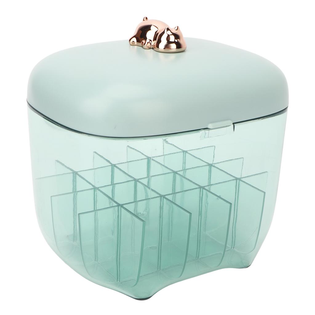 Lipstick Holder Organizer Dustproof Large Capacity Clear Display Storage Stand with Mirror for Table