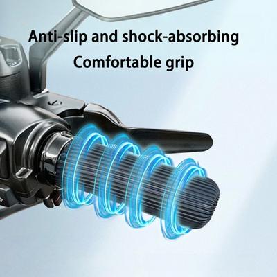 Universell passend Rutschfeste Silikon-Motorrad-Lenkergriffe mit Vibrationsdämpfung Geeignet für verbesserten Fahrkomfort