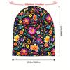 Mexican Floral Boho Pattern Skull Cap Unisex Hip Hop Beanie Hat