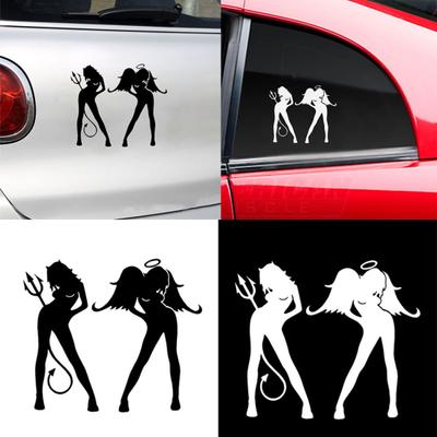 Angel and Devil Sexy Girl Waterproof Vehicle Decor Sticker Car Motorcycle Decal