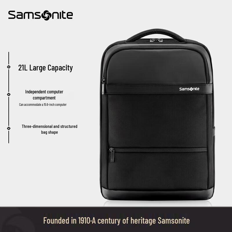 Samsonite NU4 Water-Repellent Casual Business Laptop Backpack One Size