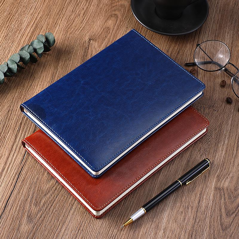In Stock: A5 Leather Business Notebook with Custom Logo