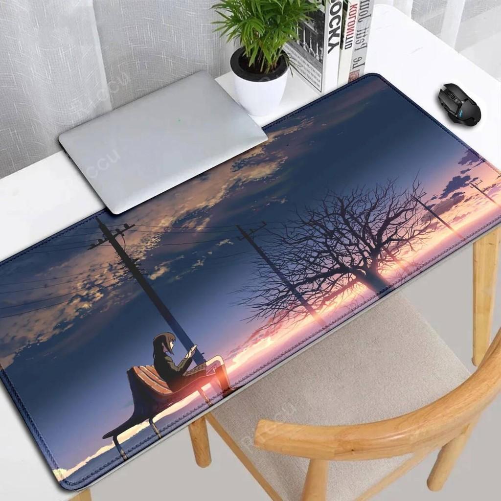 Anime  CCentimeters Per Second Mouse Pad Large Rubber Tablepad PC Game Mousepad Laptop Desk Pad XXL Nonslip teclado Mouse Mat