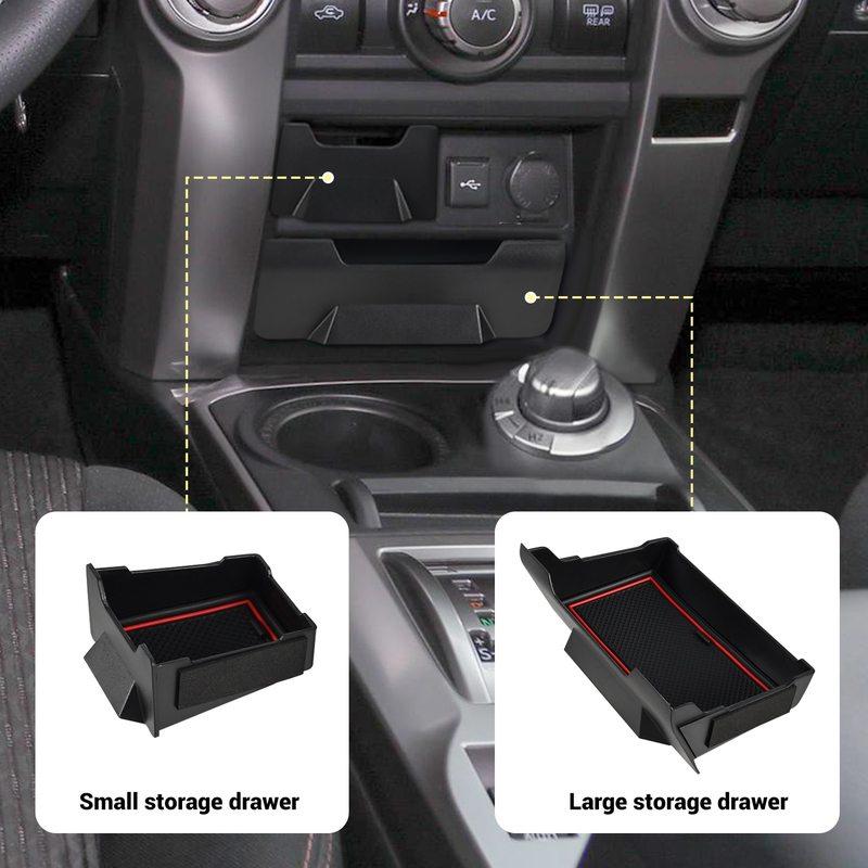 Storage Drawer Console Armrest Box Storage Box Phone Holder Organizer Case Car Accessories For Toyota 4runner 2014 2015-2024