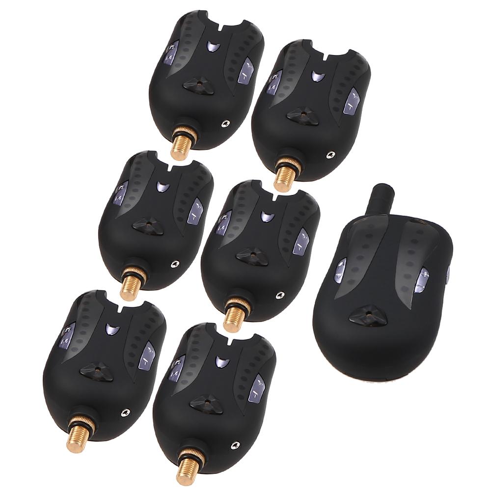 Lixada Wireless Digital Fishing Alarm Fishing Bite Alarms Set Fishing Receiver Sound Alert Kit Led Alarm Indicator with Portable