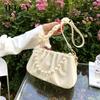 IELGY High-grade Pearl Fold Clouds Underarm Bag Crowdsourcing Women New Summer Joker Shoulder Messenger Bag