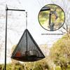 Outdoor Camping Kitchen Hanging Net Kitchen Foldable Storage Bag Cookware Drying Net Triangular Drying Net Dry Food Organizer