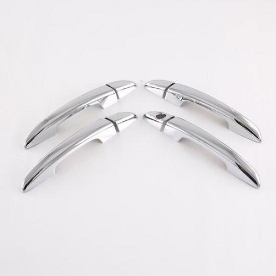 For Hyundai Sonata 2015-19 Chrome Car Door Handle Cover+Cup Bowl Kit Trim 16pcs