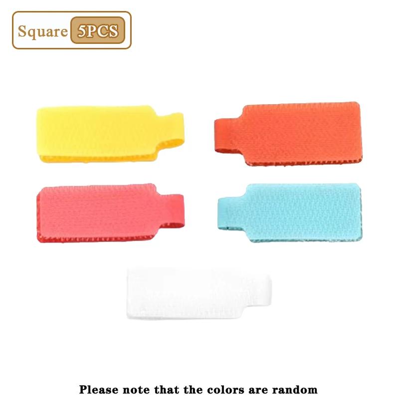 5-100PCS Cable Label Writable Colored Cable Identification Sticker Self-adhesive Writable Wire Classification Strap