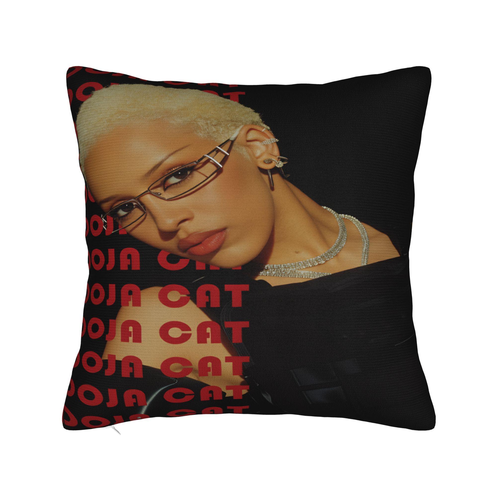 

Funny D-doja Cat Pillowcases Cute Funny Pillow Case For Sofa Home Decoration Comfy Pillow Cover 30cmx30cm
