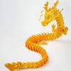 Multicolor 3D Printed Dragon Toy Realistic Articulated Chinese Dragon  Desktop Ornament