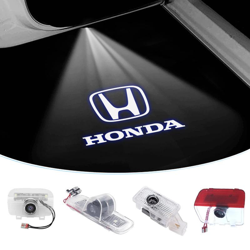 Car Door Welcome Light Luxury LED Welcome Lamps Interior Accessories For Honda Civic Accord CRV Fit Jazz Transalp CBR Cb500x XI6