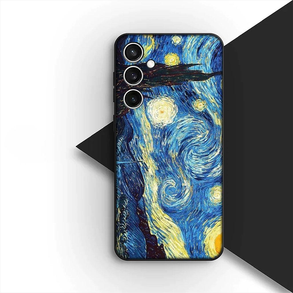 Sunflower Starry Night Van Gogh Phone Cover Case for Motorola Moto Edge 70 60 Fusion NEO Pro G Stylus G56 G96 G04 G05 20 Casing