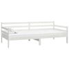 Maison Exclusive - Lit de repos avec matelas 90x200 cm Blanc Bois de pin massif