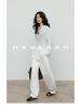 Pantalon d'été décontracté ample à jambes larges en lin pour femme - Style long jusqu'au sol