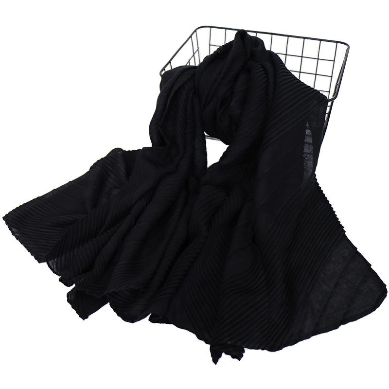 

Мода Хлопок Крэкл Хиджаб Шарф Однотонные Шали Мусульманские Шарфы Головной Платок Обмотки Пашмина Однотонная Повязка на Голову Тюрбан Исламские Хиджабы