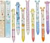 Maydahui 8-Pack Stylish 2-Color Ballpoint Pens, 0.5mm, Cute Animal Design, Gel Pens, Easy To Write With, Stationery, Office, Gift