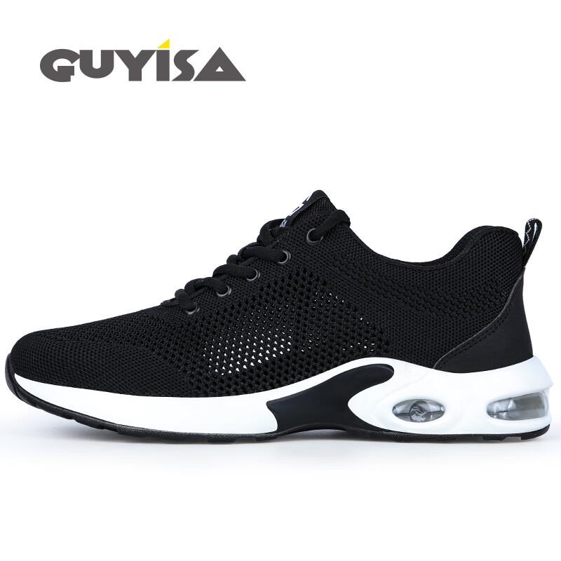 GUYISA 2007 Men's Summer Breathable Steel Toe Safety Work Shoes