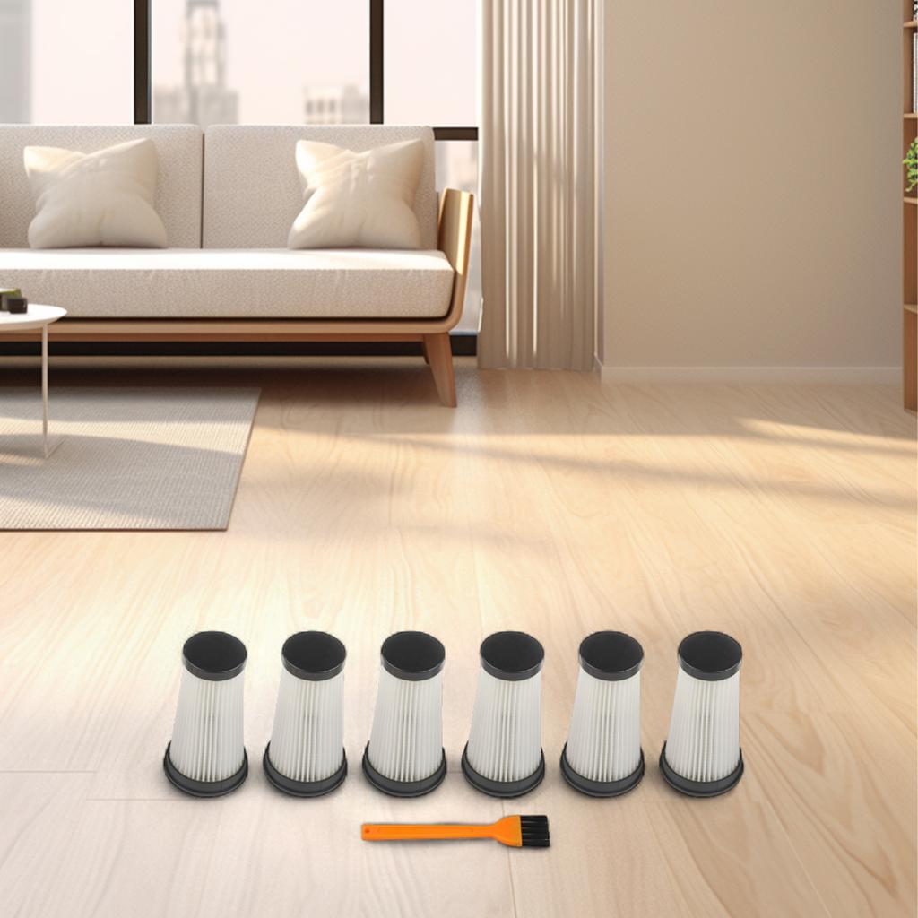 HEPA Filter For Iwoly C150 Vacuum Cleaner, Compatible Replacement For Cordless Model, 3/6 Filters + Cleaning Brush