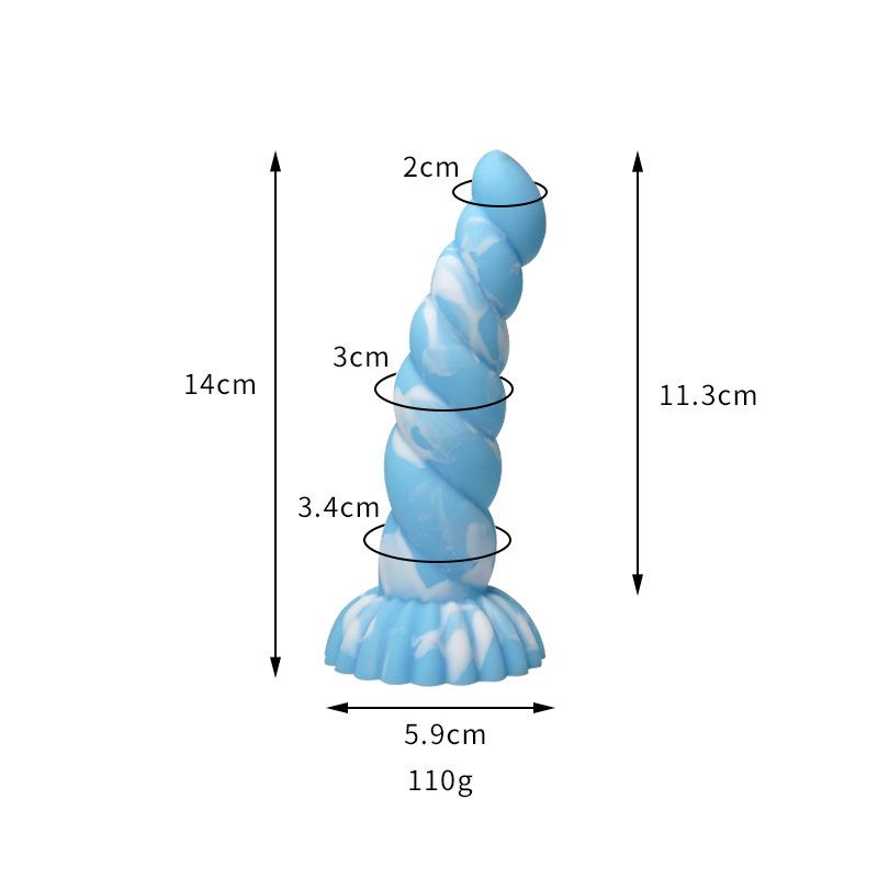 Thousand Hundred Fun Silicone Dildo - Female Erotic Toy for Anal Insertion & Masturbation