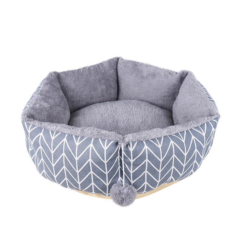 

Шестиугольное круглое гнездо можно использовать в любое время года. Креативные гнезда для домашних животных. Теплые, мягкие и удобные домики для собак. Товары для животных. S