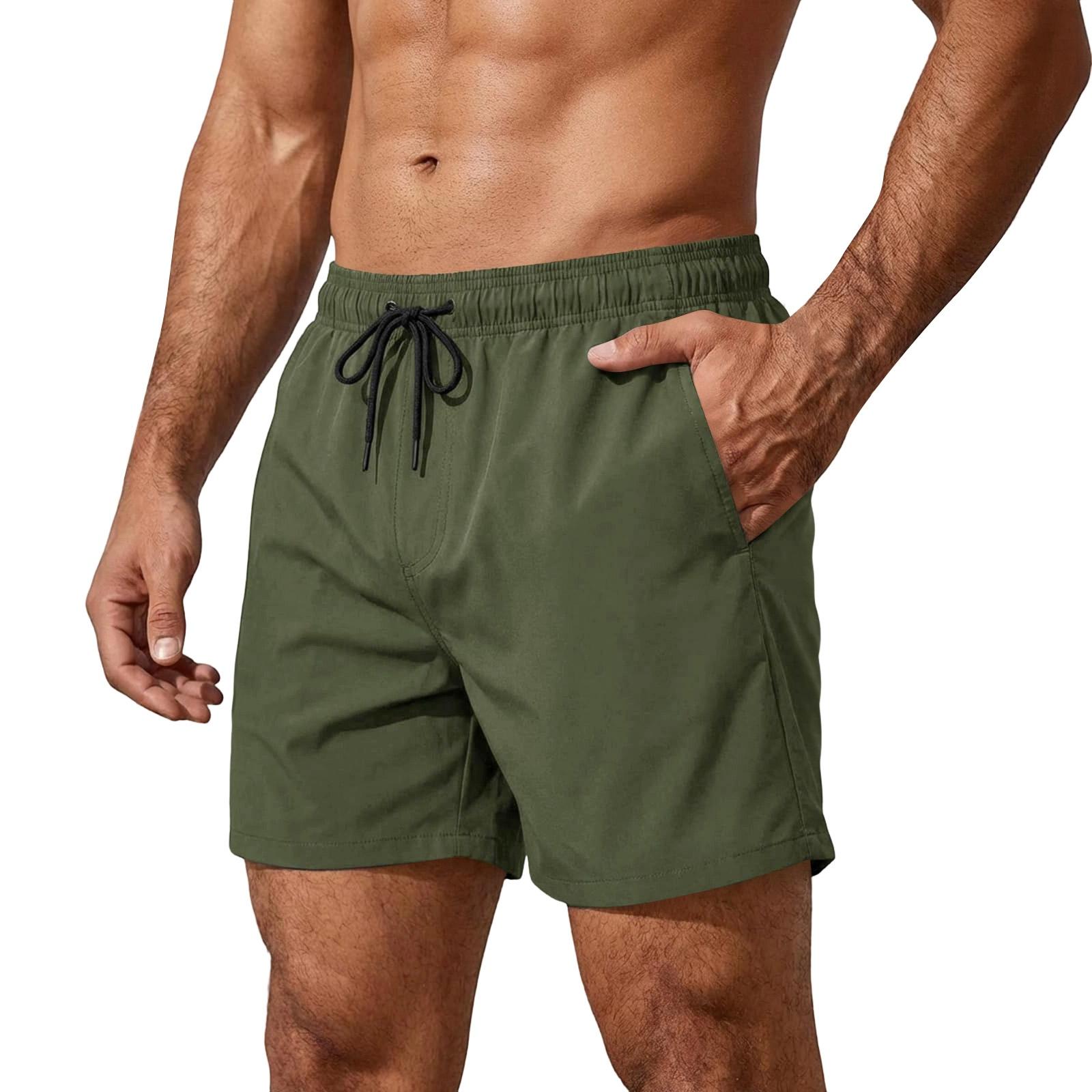 Men s Summer Drawstring Casual Shorts Men s Fashion Sports Shorts L