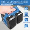 4-Slot Battery Holder for Makita 18V&14.4V Portable and Rugged Battery Storage Case Handle Equipped for Electrician Carpenter