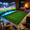 Fotbollsplan Stor Yta Sporttema Mattor Dekoration Hemma Vardagsrum Fluffig Mjuk Matta 200×300 Sovrum Spelplan Matta Barn