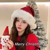Sequin Christmas Hat Merry Christmas Decoration Red Plush Hat Fashion Santa Claus Hat  Warm