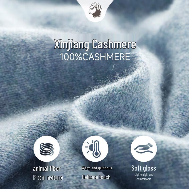 Zhaojun Women's Half-Turtleneck 100% Cashmere Sweater