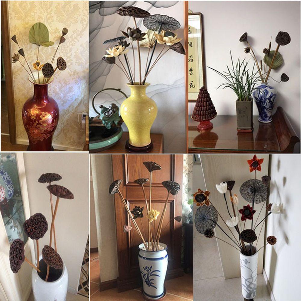 Basteln Heimdekorationen Partyzubehör Emulation Braune Lotusblume Gepresste Blumen Getrockneter Lotus