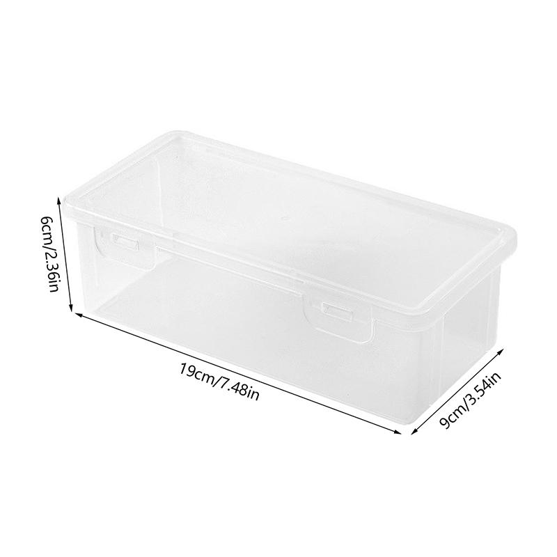 Gennemsigtig Blyantstaske Hård Plast Blyantstaske Farveblyant Penneæske Skitseblyantstaske Stabelbar Kontorartikler Organizer-boks