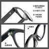GM New style black frame glasses UNACV Classic square frame, suitable for women with natural skin tones, can also be worn by men with prescription