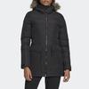 adidas Warm Long Hooded Cotton Jacket Women Outerwear Black BQ6803