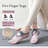 Professional Fitness Anti Slip Yoga Pilates Socks, Thin, Sweat Absorbing, Toe Bag Sports Socks, Five Finger Socks