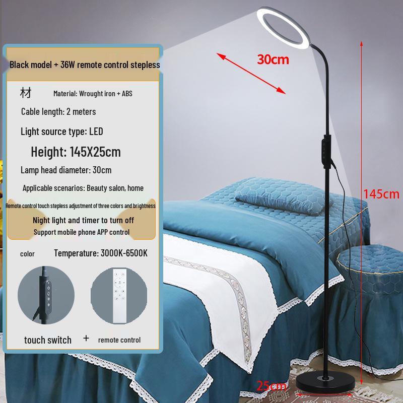 Super Bright Beauty Salon Eyelash & Tattoo Lamp - Versatile Floor Lighting for Nails & More