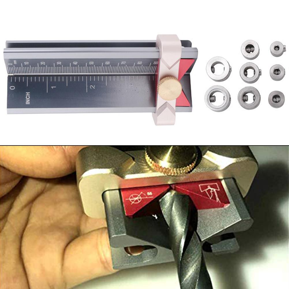 3 In 1 Multifunction Measuring Gauge With Dual-Scale For Accurate Drilling & Saw Height Control Adjustable Aluminum Alloy Gauge