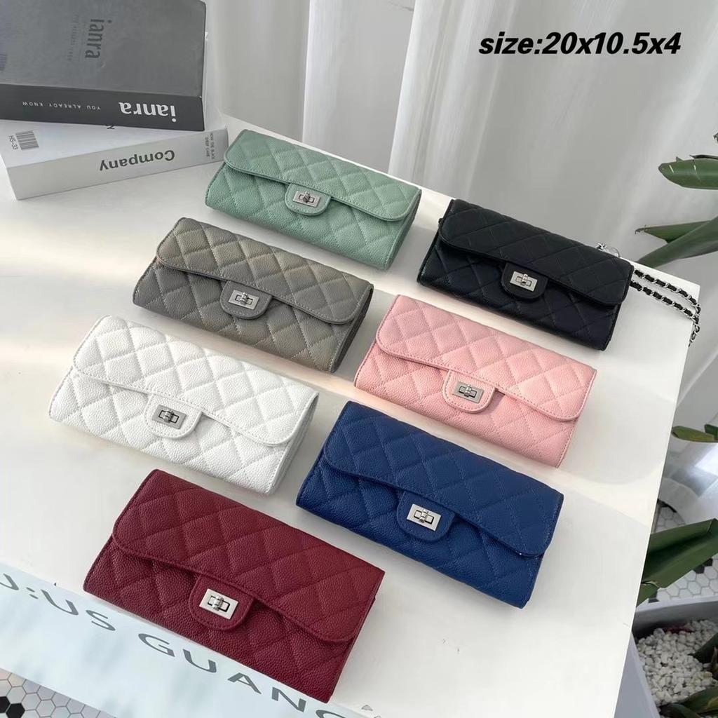 Xiaoxiangfeng Versatile Mini Square Bag Caviar Premium Black Mobile Phone Bag One Shoulder Crossbody Rhombus Chain Bag